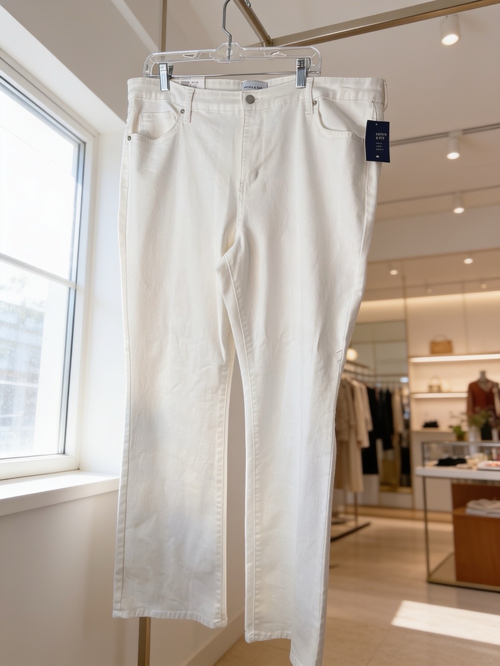 White Boot Cut Jeans